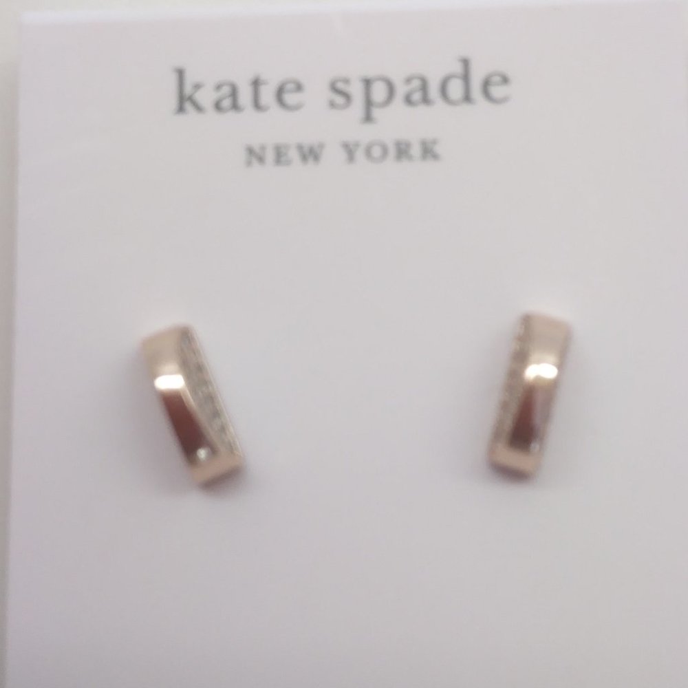 Kate Spade New 1/2 Circle Cubic Zirconia Earrings